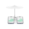 Budi 3-in-1 Wireless Charging Station With Night Light - White