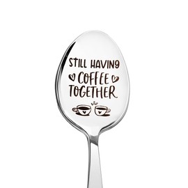 Funny Coffee Spoon Gift for Girlfriend Boyfriend Birthday Christmas Gifts for Fiance Fiancee Engaement Gifts for Husband Wife Coffee Lover Gifts for Hubby I Love You Gifts for Couples Gifts Spoon