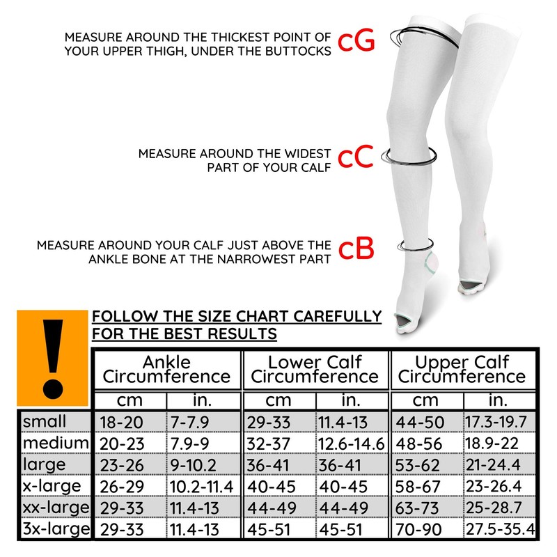 Medias de compresión hasta el muslo, calcetines unisex de manguera