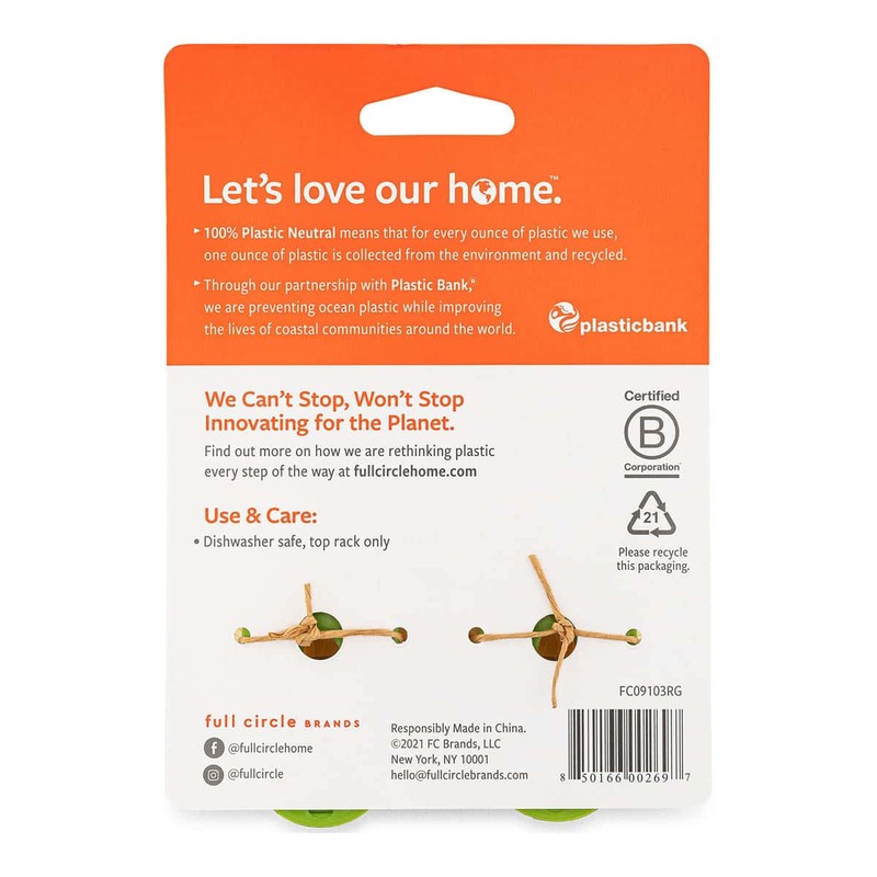 Full Circle Suds Up Dish Brush Refill, Refill 2 Pack