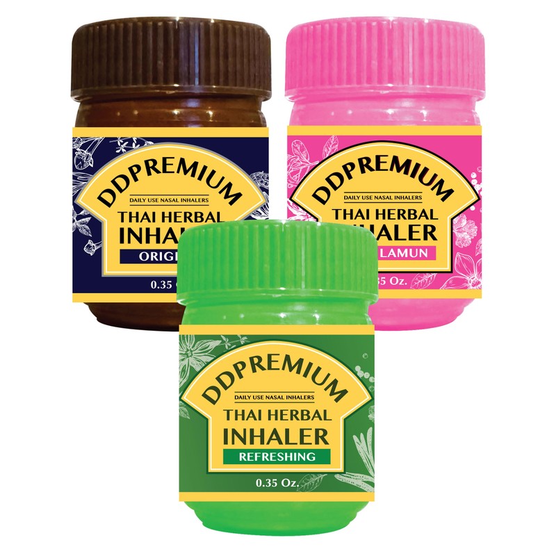 DDPremium Thai Herbal Inhaler with Menthol & Essential Oil -