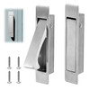 2 Pcs Pocket Door Pull Handle,Flush Mount Door Pull,Hidden Pocket
