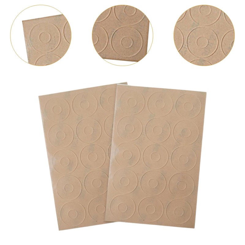 Hellery 60pcs Patchwork Ruler Nonslip Pad Ruler Grip Sticker for