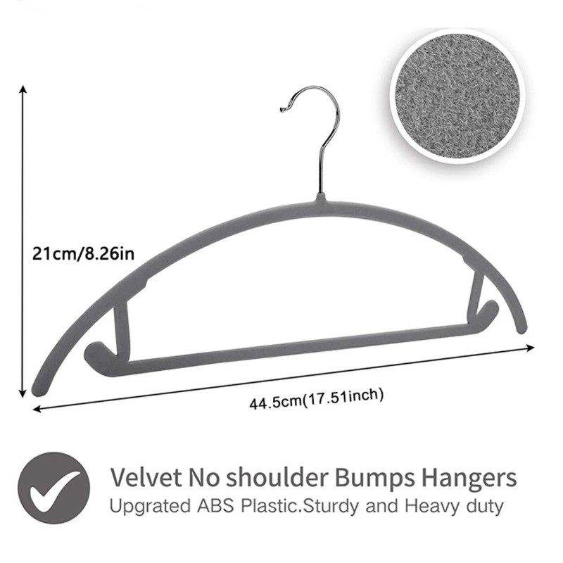 Velvet Clothes Hangers 20 Pack – Non Slip Garment Hangers