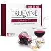 TrueVine Chalice Communion Cups and Wafer Set - Prefilled Cups