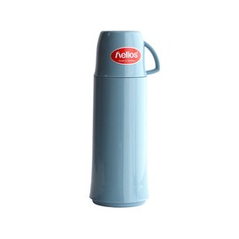 helios 544290 Tabletop Thermos Flask, Elegance, 16.9 fl oz (500 ml), Ice Blue