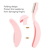 5pcs Curve Handle Lash Comb Stainless Steel Folding Eyelash Teeth