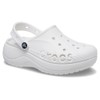 Crocs Women's Baya Platform Wooden Shoes, White