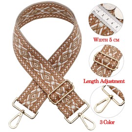 AYUEBO Bag Straps Replacement Crossbody Wide Shoulder Strap Bag Straps Adjustable Canvas Straps Crossbody Belts