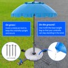 FLKQC Foldable Beach Umbrella Stand, Portable and Adjustable Sunshade Holder