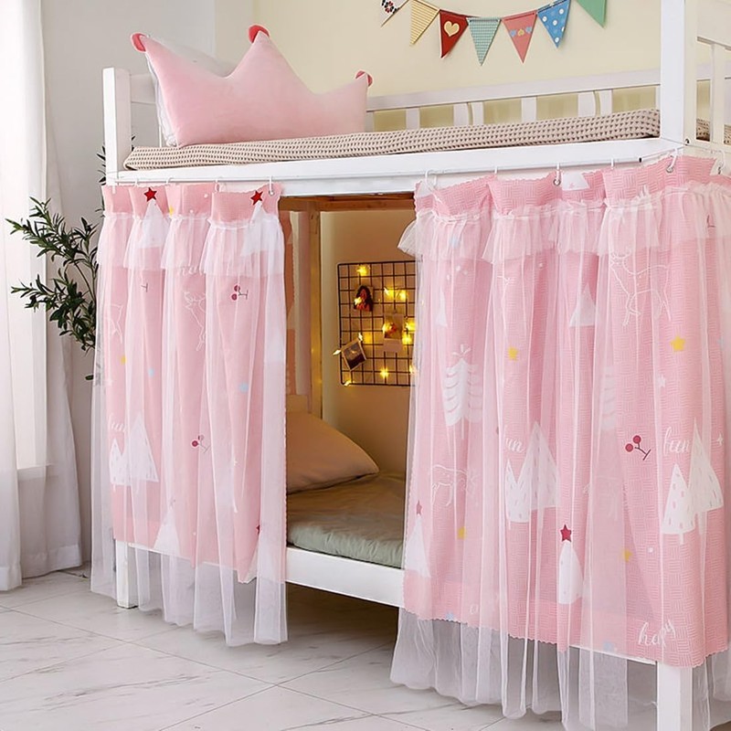 ITODA Cabin Bunk Bed Curtain Stylish Canopy Bed Tent Dustproof
