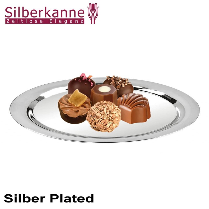 SILBERKANNE Exclusive Bottle Coaster Bottle Plate Diameter 16.5 cm Can