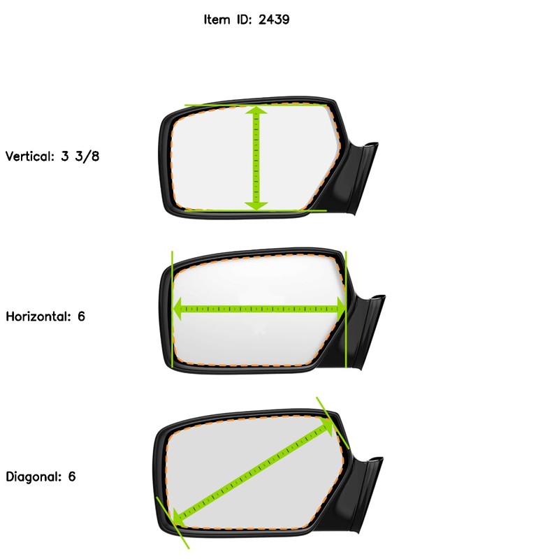 Fits 75-79 Chevy Corvette Fits Left or Right Side Flat