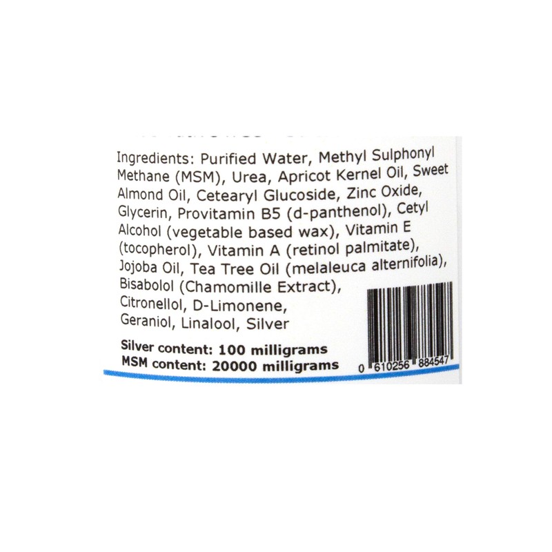 Silver-MSM Cream for Psoriasis with Australian Tea Tree - 100