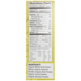 Eden Organic Kamut Vegetable Spirals, 12 oz, 100% Whole Grain, Non-GMO,