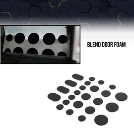 PIT66 Blend Door Foam Fix, Compatible with 1998-2012 VW Beetle (Mk4)/1992-2005 VW Jetta Golf (Mk3, Mk4)/1993-2005 VW Jetta (B4, B5, B5.5)/EuroVan, Most Transporters/Winnebago Rialta Black 23 pcs