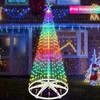 8ft 388 LED Smart LED Christmas Cone Tree Light, Lighted