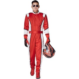 Geek Home FIA Rated Three Layers Fireproof Racing Suit M055, Racing Suit, Automotive Apparel (Red, M)