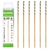 HLOFIZI 5/32" x 6" Extra Long Drill Bit (6 Pack),