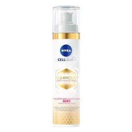 NIVEA Cellular LUMINOUS630 Anti-manchas Fluido Facial Aclarador de Piel FPS50 (40 ml) + Garnier Skin Active Express Aclara Serum Anti Manchas con Vitamina C 30 ml
