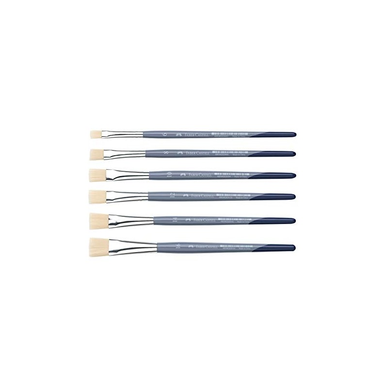Faber-Castell Creative Studio Brush (Round & Flat, Brush Set Complete