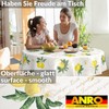 ANRO Oilcloth tablecloth, washable wax tablecloth, garden tablecloth, round, oval,