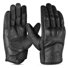 GRIPKNOX Motorcycle Gloves for Men & Women – Touchscreen Dirt Bike Gloves with Hard Knuckle Armor & Non-Slip Grip for Motorcycling, Road Racing, Biking, Climbing & Outdoor (Black, Medium)