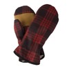 Stormy Kromer Ida's Mittens Size XL Black/Red Tartan