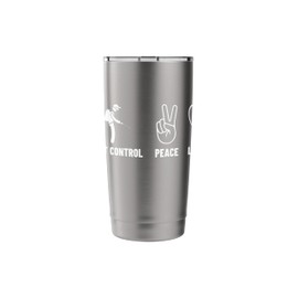 Peace Love Pest Control Men Women Exterminator Stainless Steel Insulated Tumbler
