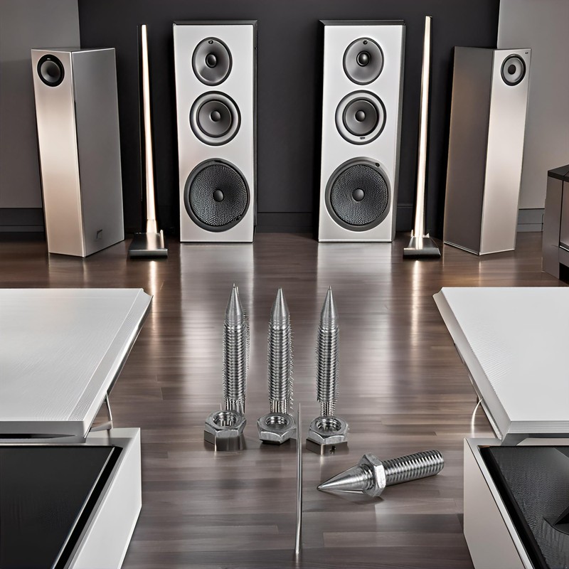 PrecisionGeek - M8 Stainless Steel Speaker Spikes L=45mm (incl. 4x