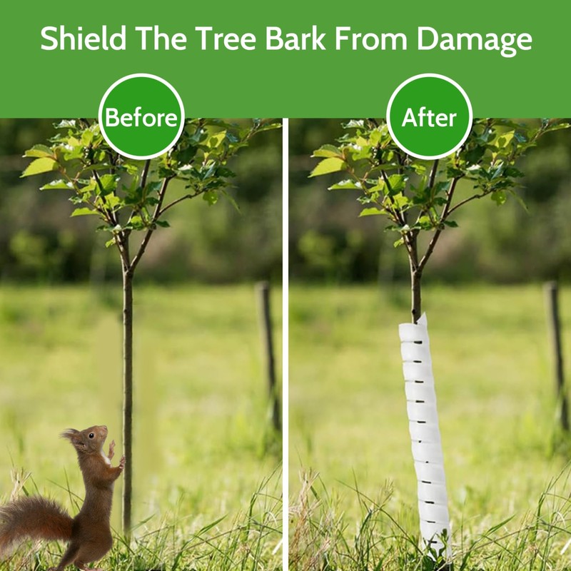 Tree Trunk Protector 4PCS 2 Size PP Spiral Tree Wrap