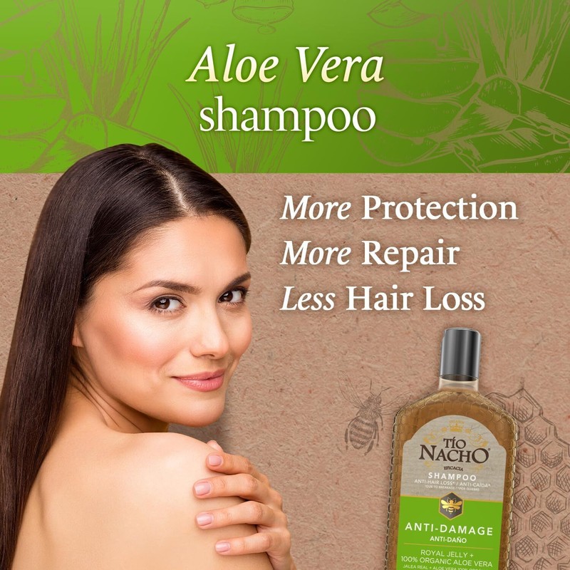 Tio Nacho Shampoo Anti-Damage Royal Jelly + Organic Aloe Vera,