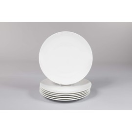 Buttercup China 8-Inch Fine Bone Coupe Plate Set of 6