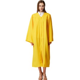 MyGradDay Unisex Matte choir robes for church Baptism Officiant Confirmation Costume,Graduation Gown Pastor &judges robe