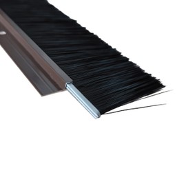 Retsun Brown 10 Sets x39.37 Long Inches Net Hair Width 3 Inches Garage Door Brush Sweeps Seal Roll Up Door Brush Retsun Durable Easy Mounting (10 Sets, 3 inches Brown)