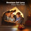 Himalayan Glow Pyramid Style Crystal Salt Lamp with Pink Salt