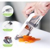 Handheld Mandoline Slicer, Kitchen Slicer with Adjustable Stainless Steel Blade