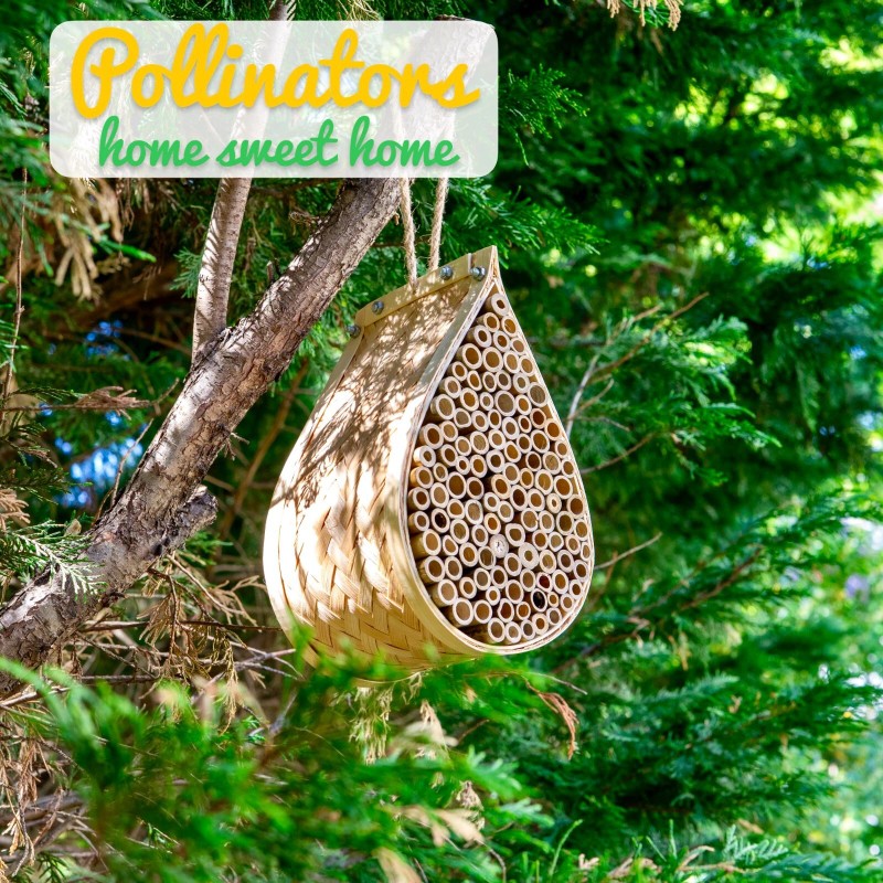 Made Easy Kit MEK Mason Bee House with Bamboo Tubes
