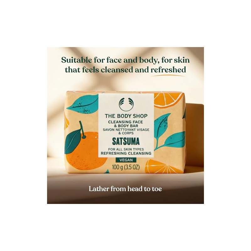 The Body Shop Satsuma Cleansing Face & Body Bar –