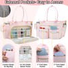 SIYNPAV Teacher Tote Bag with 15.6 in Laptop Compartment& Cup
