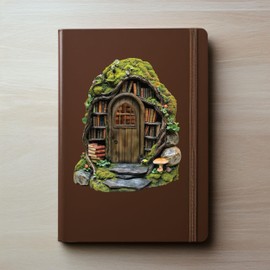 Woodland Library Fairy Door Wall Sticker, 4.5 x 5.7 inches