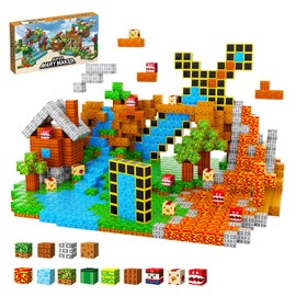 Joycase ㅤ 80 PCS Magnetic Building Blocks Set - Magnet Cube Toys Stacking, STEM Magnetic Blocks for Creative Construction - Birthday Gift for Boys & Girls Age 3 4 5 6 7 8 9 10