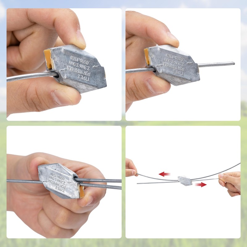 BEIYI 20pcs Wire Joiner for Electric Fence Wire, Wire Tensioner