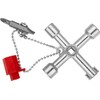 Knipex Schaltschrankschlüssel für gängige Schränke und Absperrsysteme 76 mm 00