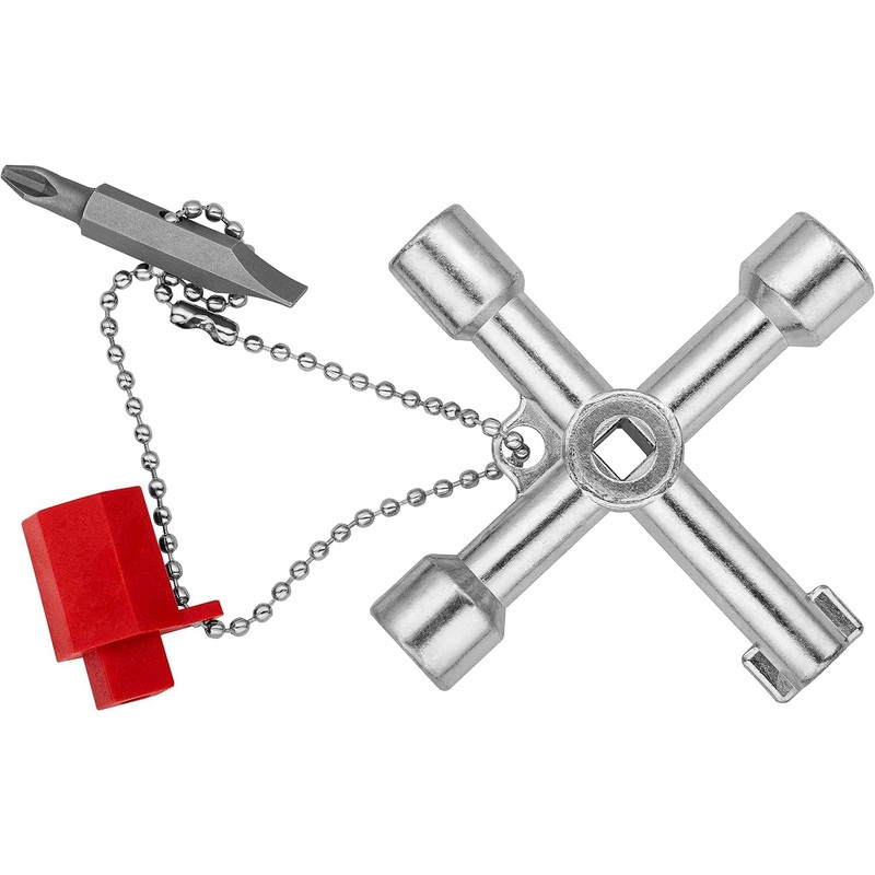 Knipex Schaltschrankschlüssel für gängige Schränke und Absperrsysteme 76 mm 00
