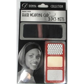 Donna Collection Hair Weaving Cap 5 Pieces Net Set #11070