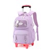 LANSHIYA Girls Rolling Backpack Elementary School Bag with Wheels, Trolley