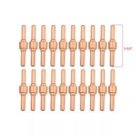 Smart Weld Electrode Tip Cup Ring fit Amico Power CUT-40 40 Amp Plasma Cutter Consumables - 20-pk Long Electrodes