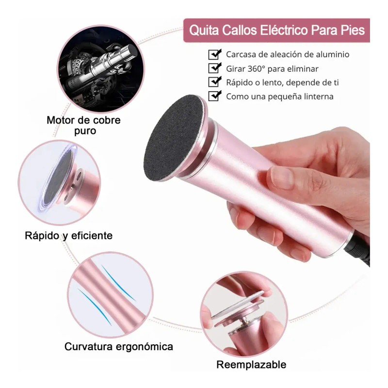 Maquina Exfoliadora De Callos Profesional De Eléctrico