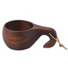 220ml Wooden Coffee Cup Comfortable Grip Handmade Eco Friendly Hot
